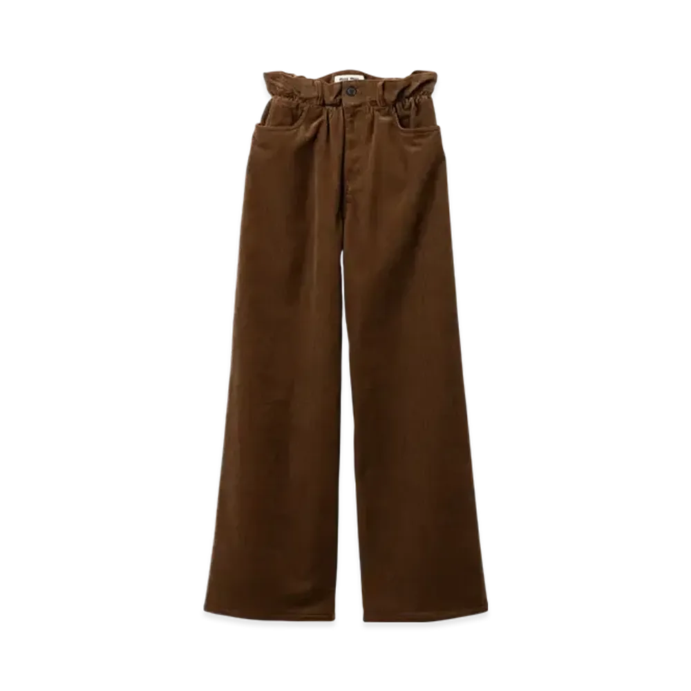 MIU MIU Corduroy Pants "Cocoa Brown"