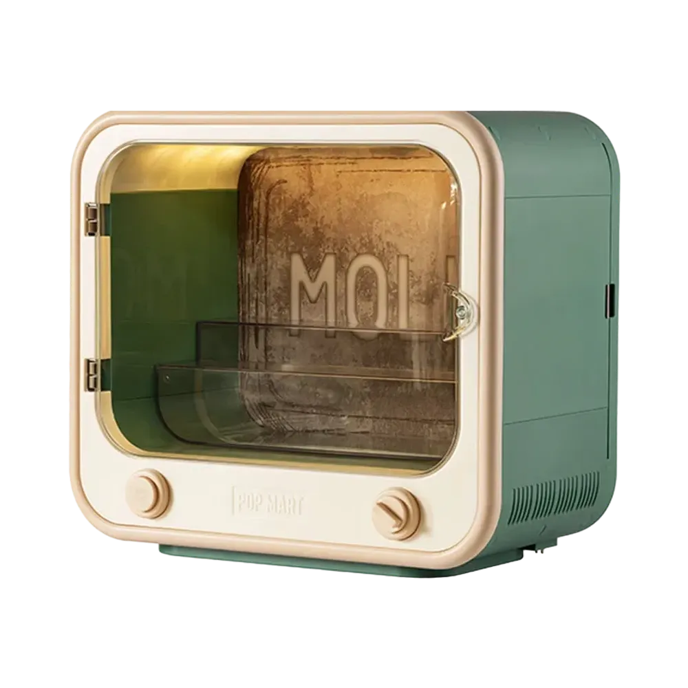 POP MART MOLLY Anniversary Classical Retro TV Set Luminous Container Box