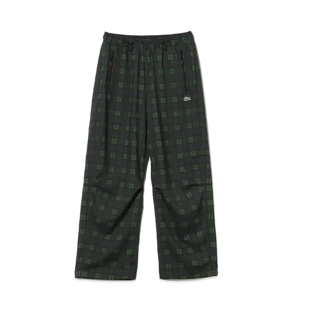BEAMS x LACOSTE Plaid Pants "Navy"