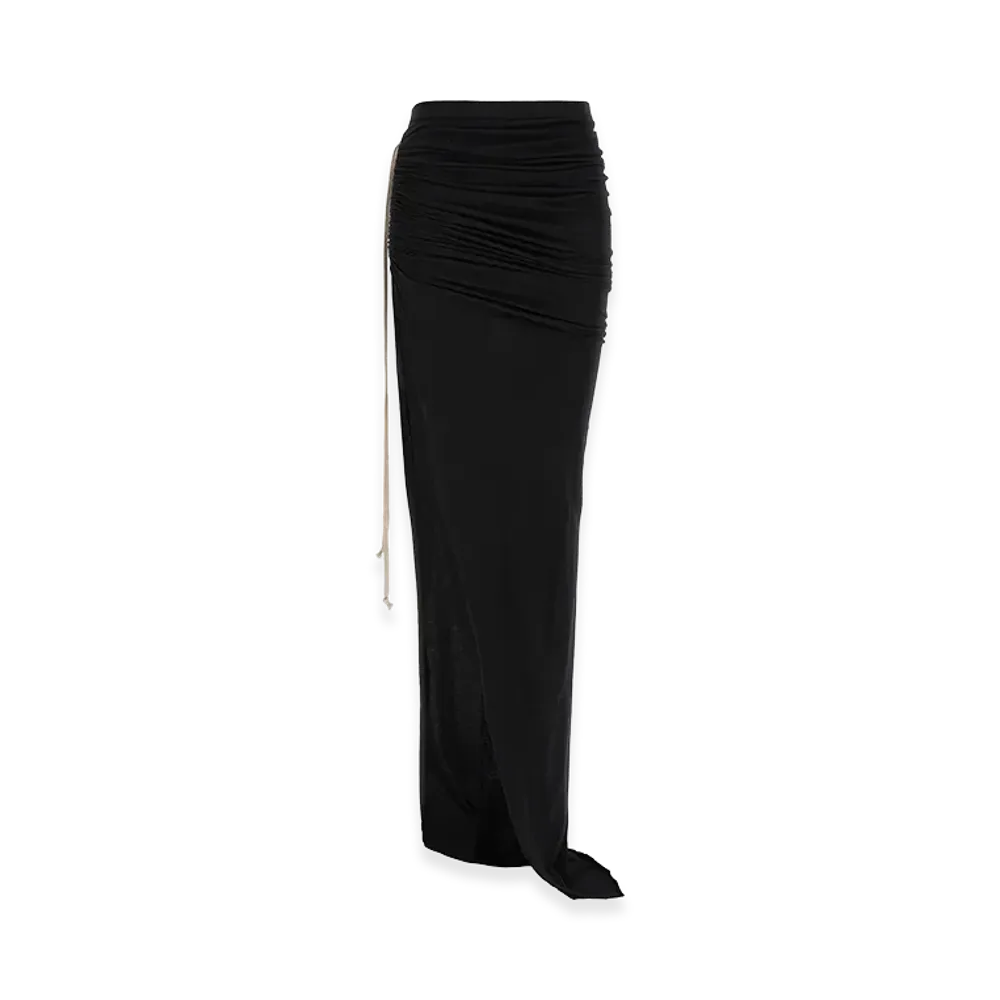 Rick Owens DRKSHDW Women's Soft Edfu' Skirt "Black"