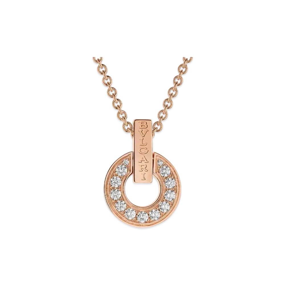 BVLGARI Bulgari Bulgari Necklace Diamonds "Pink Gold"