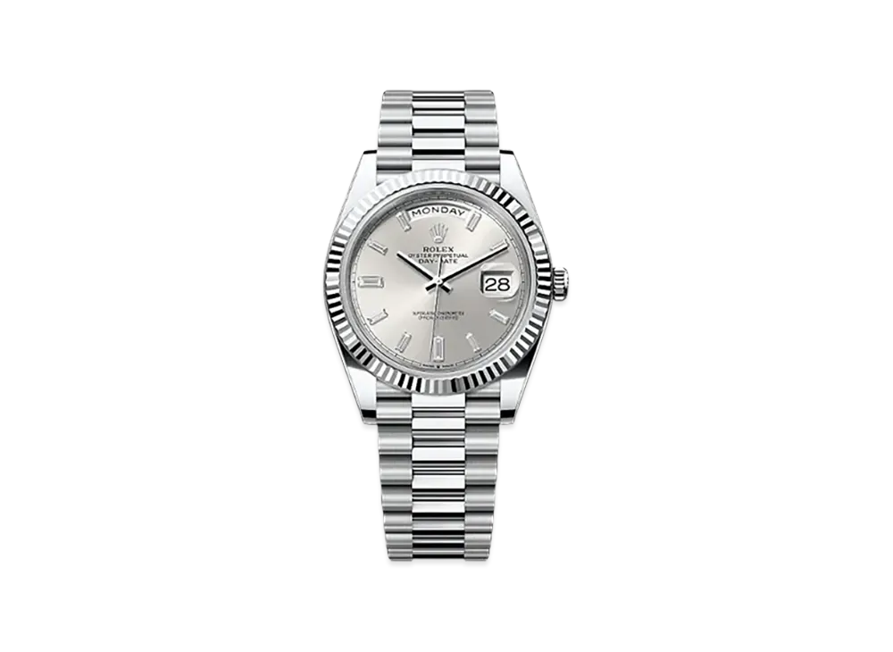 ROLEX Day-Date 40mm Platinum 228236 "Silver"