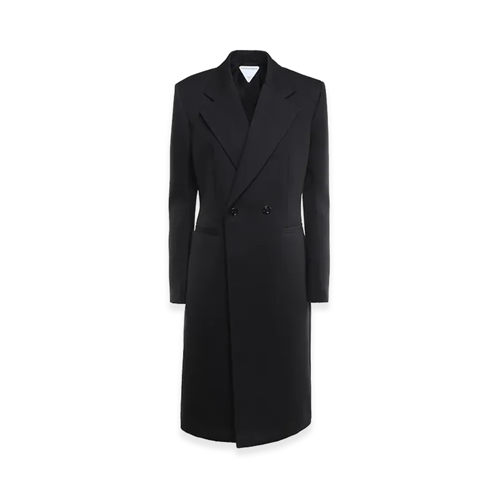 Bottega Veneta Women's Compact Wool Coat "Black"