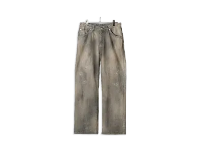 ANCELLM Shoe-Cut Denim Pants "Black"