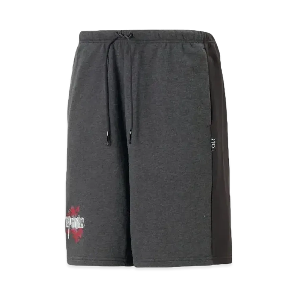 PUMA x FINAL FANTASY XIV Men's Esports Sweatpants Bermuda "Flat Dark Gray Puma Black"