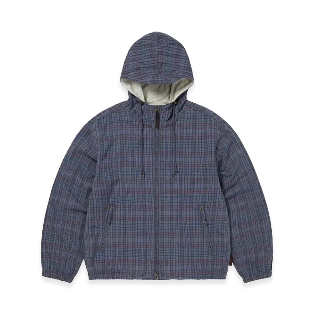 thisisneverthat x GRAMICCI Washed Wind Jacket "Navy Plaid"