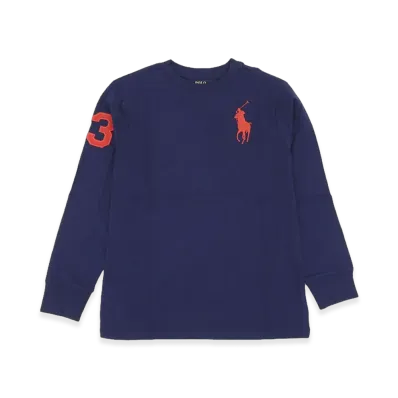 Ralph Lauren Kids Long Sleeve T-Shirt "Navy"