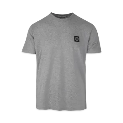 STONE ISLAND Cotton Jersey Short Sleeve Tee "Grey"