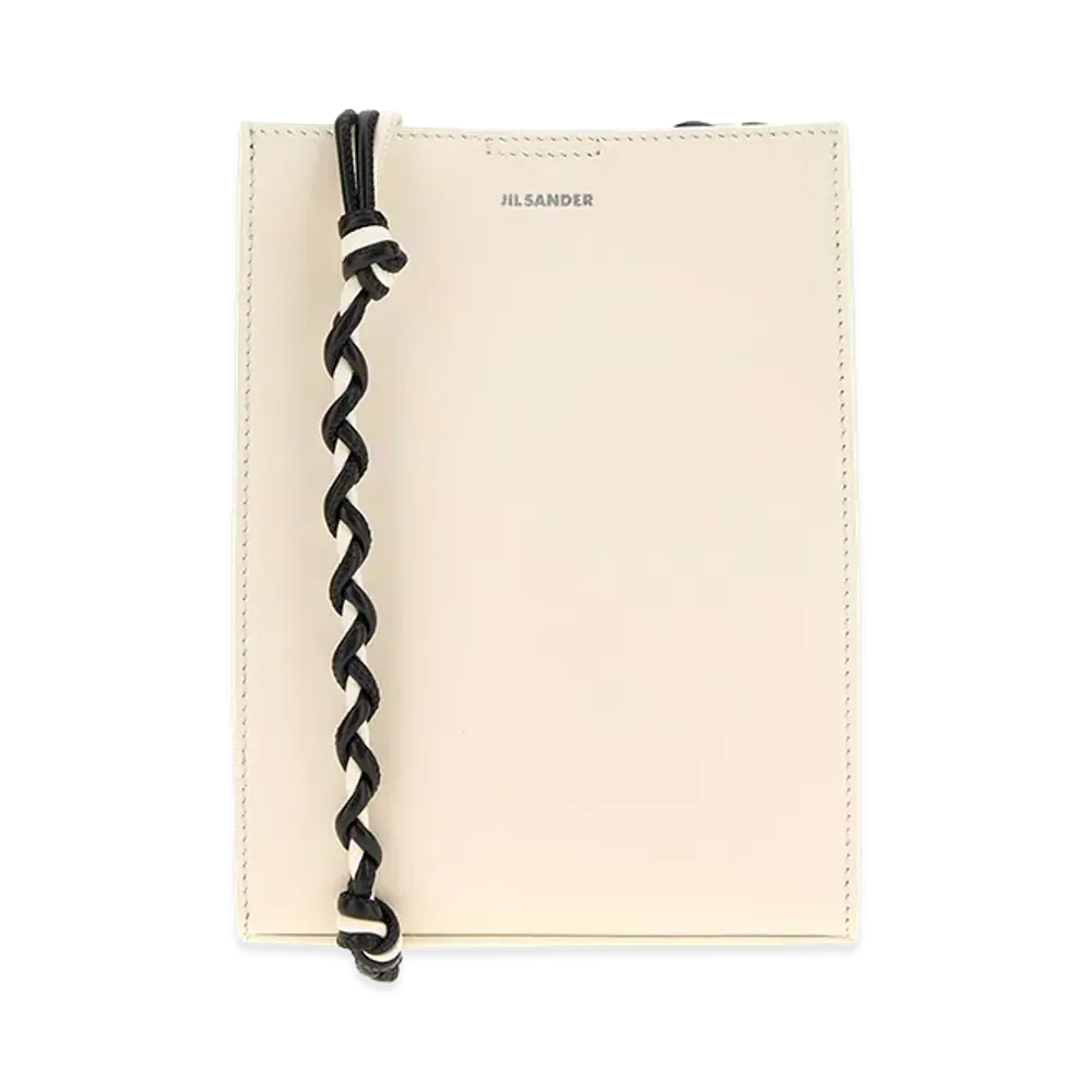 Jil Sander Women's Leather Small Tangle Shoulder Bag "White/Ivory"