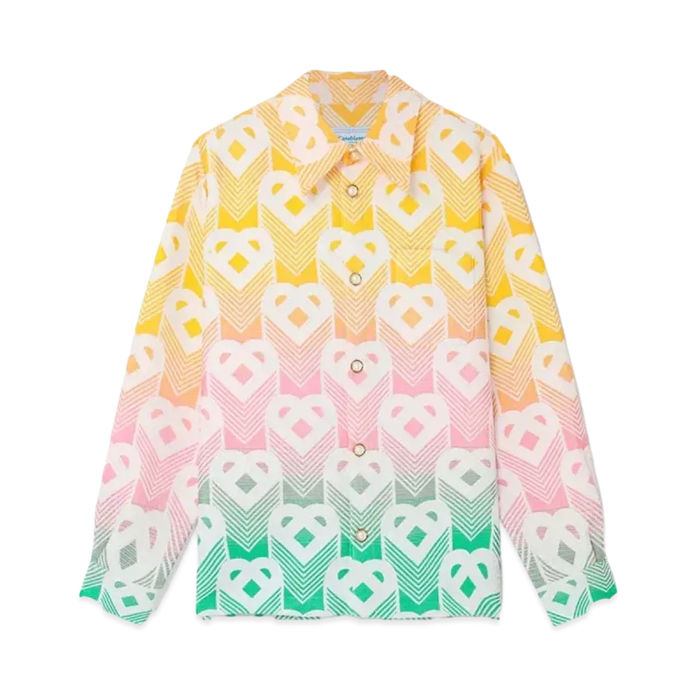 Casablanca Gradient Heart Shacket "Multi"