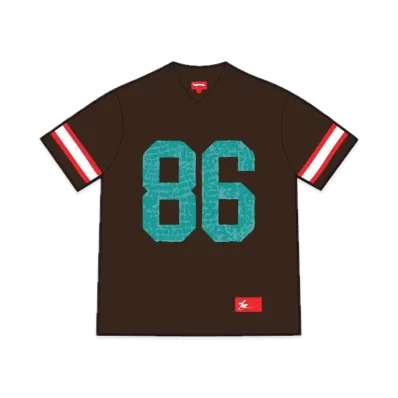 Supreme Faux Croc Football Jersey "Brown"