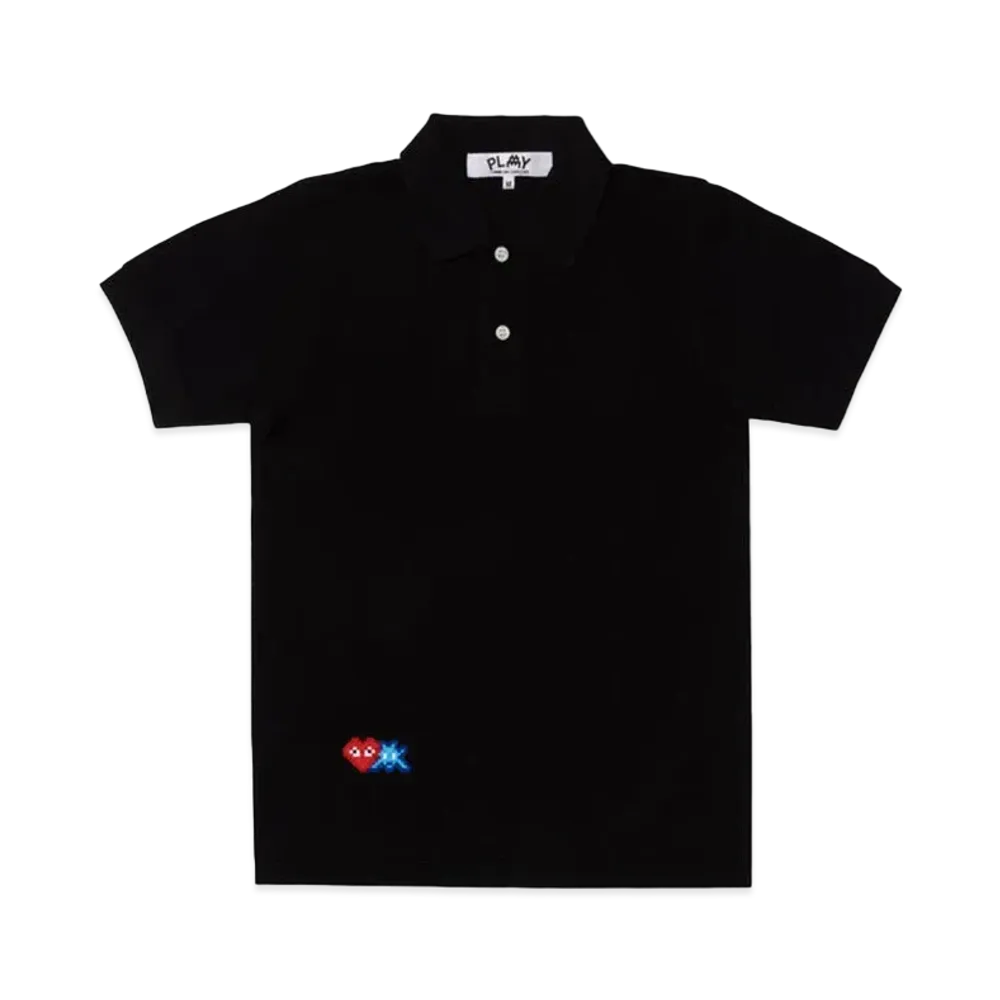 PLAY COMME des GARCONS Invader Polo Shirt "Black"