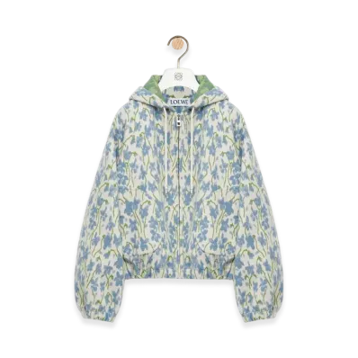 LOEWE Hooded Jacket "White/Blue"