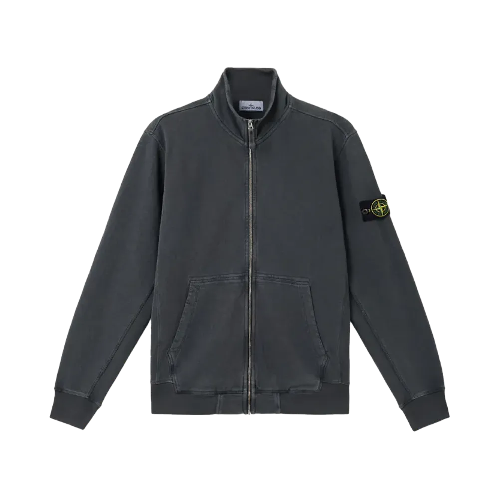 Stone Island 6100022 Malfile Fleece 'OLD' Effect "Charcoal Gray"