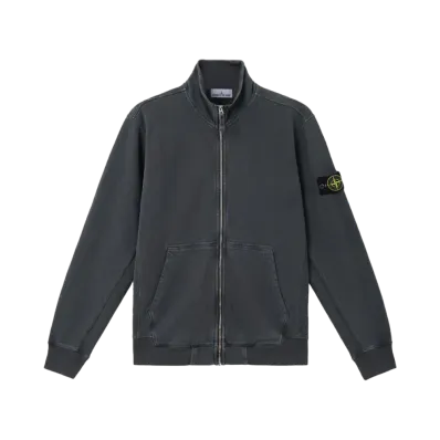 Stone Island 6100022 Malfile Fleece 'OLD' Effect "Charcoal Gray"