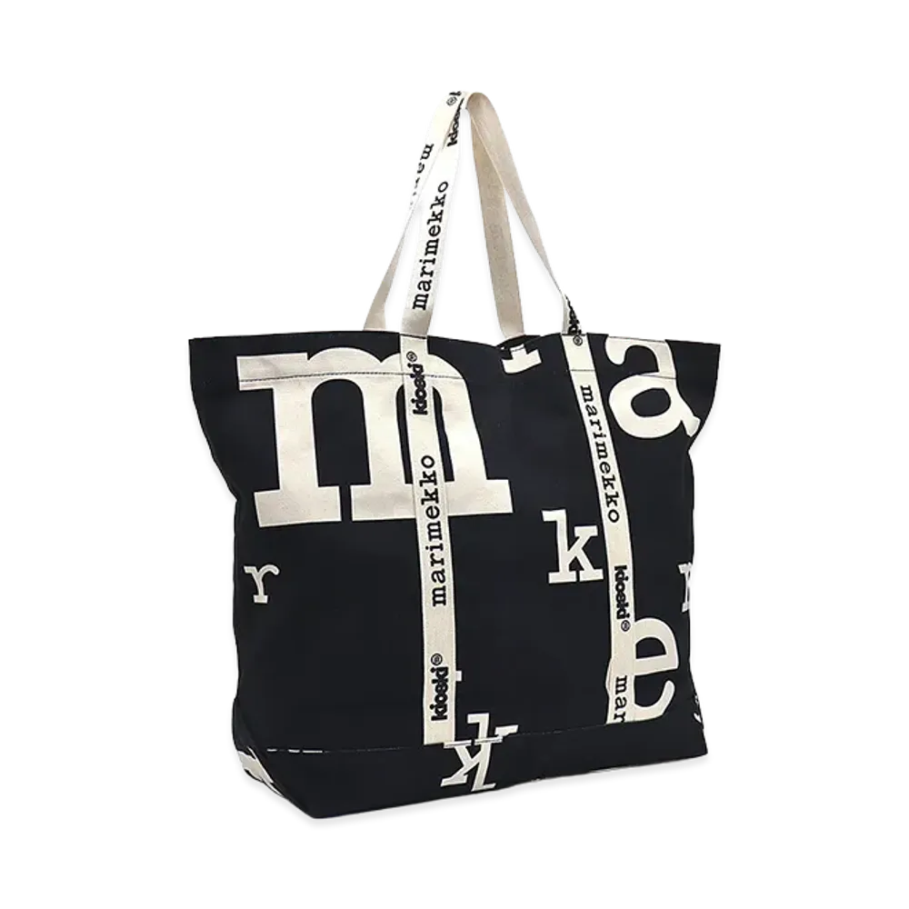 Marimekko Kioski Tote Bag Carrier Big Marimerkki "Black/White"