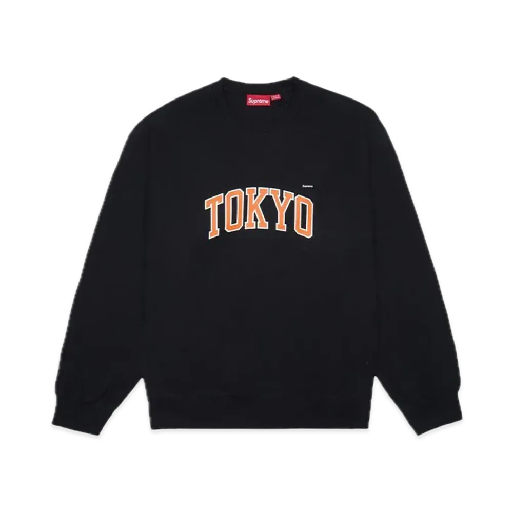 シュプリーム ショップ スモール ボックス クルーネック (東京) "ブラック"