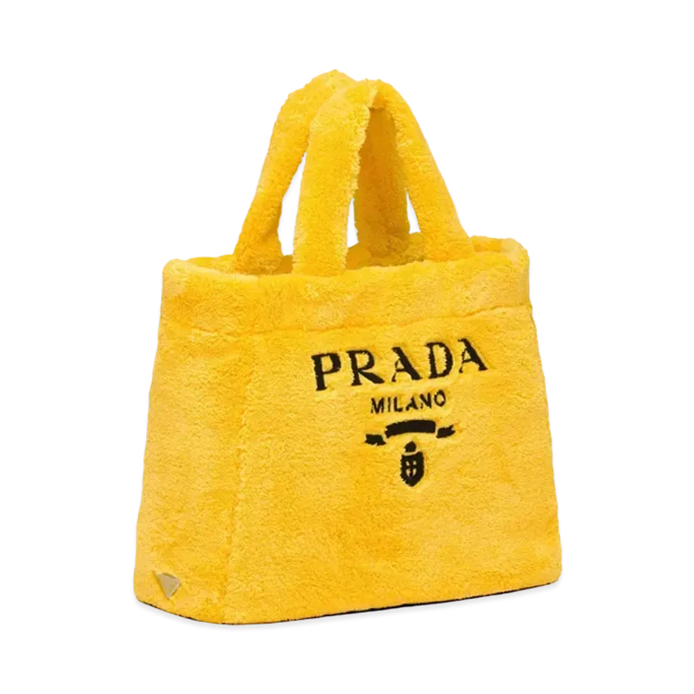 PRADA Terry Tote Bag "Yellow/Black"
