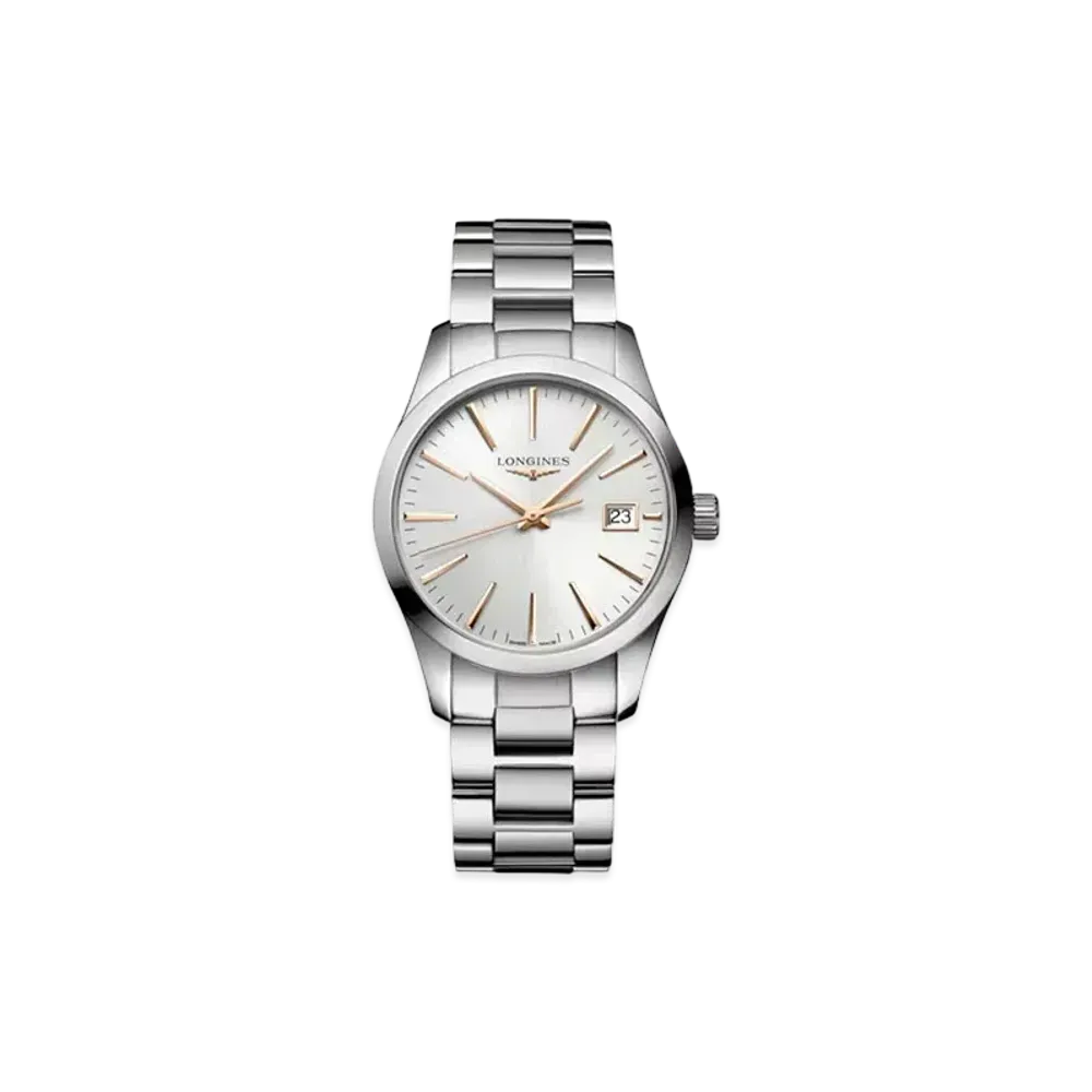 Longines Conquest Classic 34.00mm "Silver Sun Ray/Stainless Steel" L2.386.4.72.6