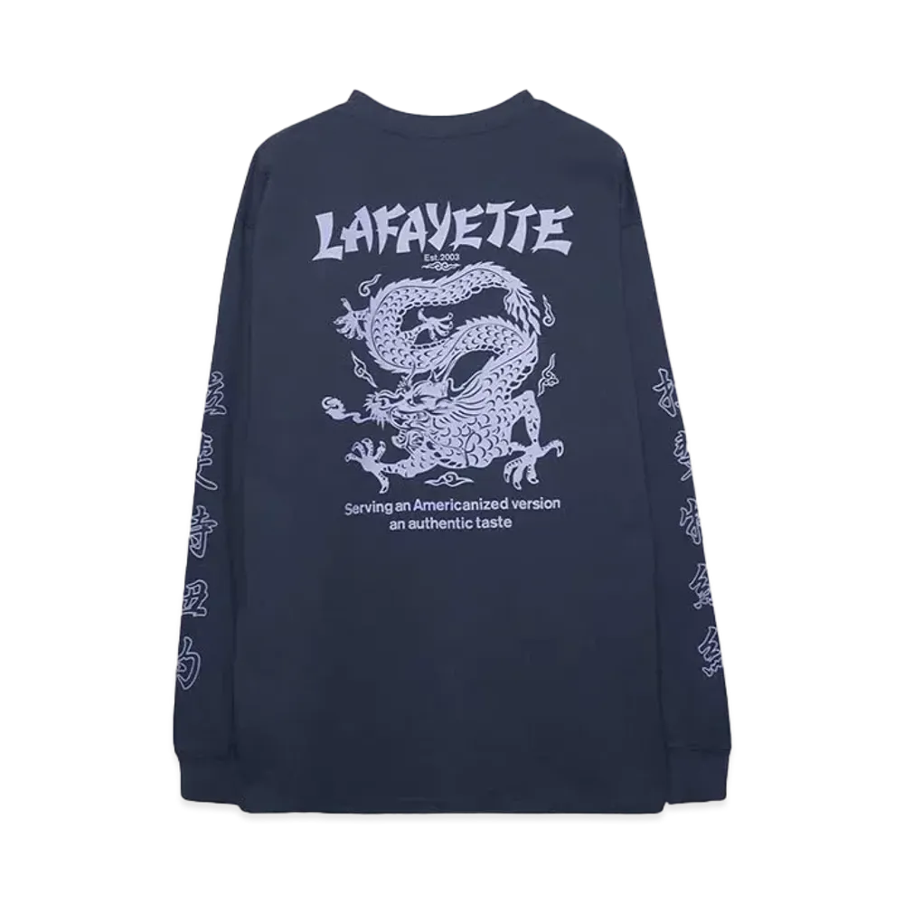 LFYT WO DRAGON POCKET L/S TEE "NAVY"