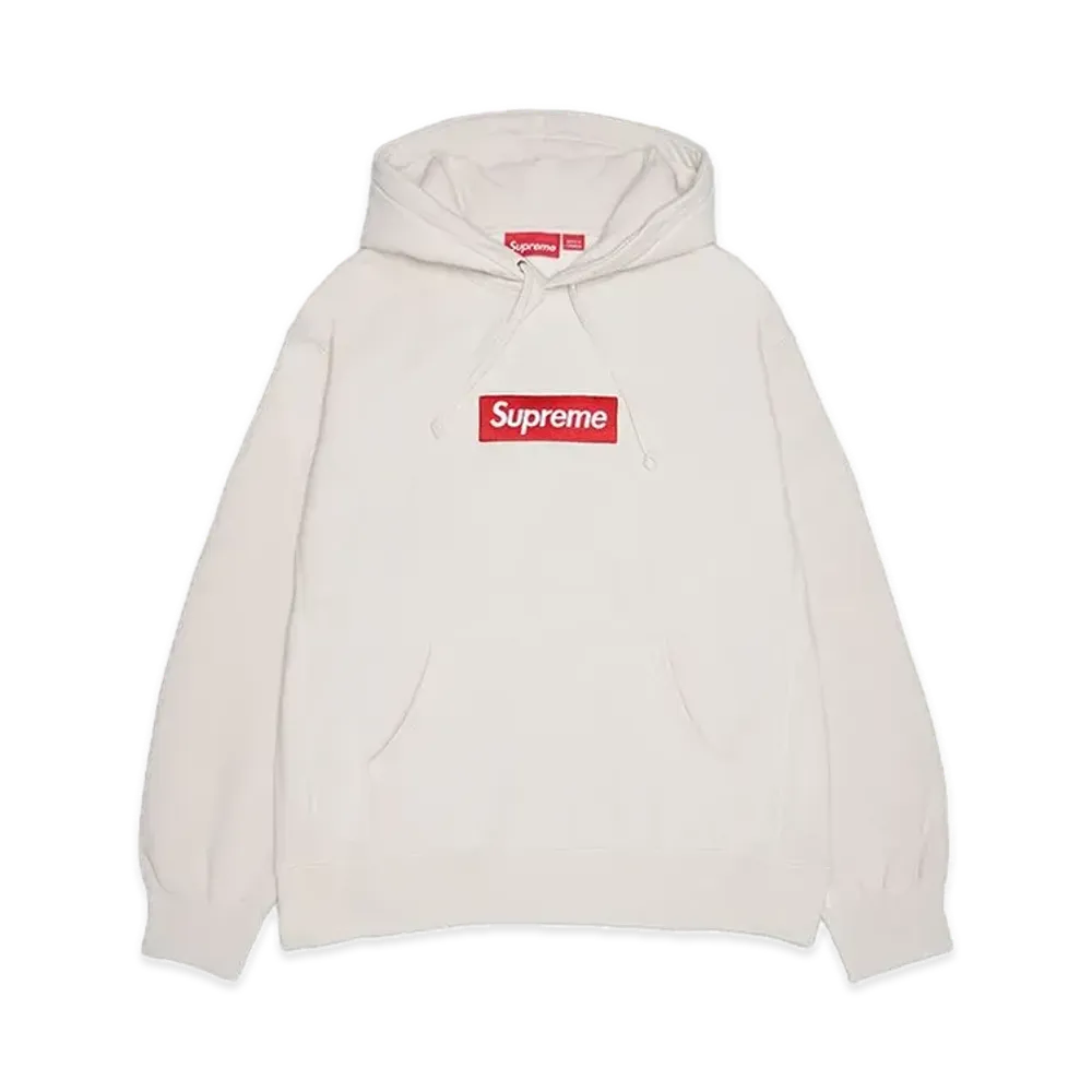 Supreme Box Logo Hooded Sweatshirt "Stone" (24FW)