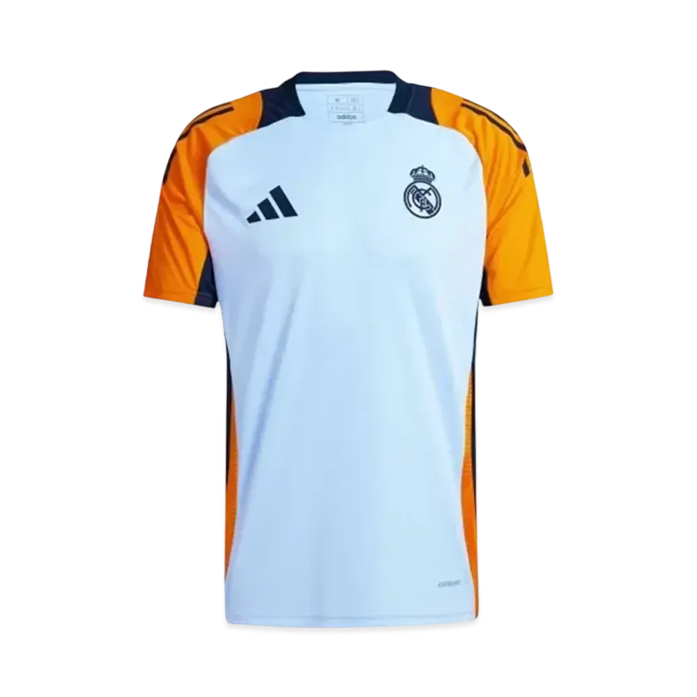 adidas Real Madrid Tiro 24 Competition Training Jersey "Glow Blue/Crew Orange/Team Navy Blue 2" "Glow Blue/Crew Orange/Team Navy Blue 2"