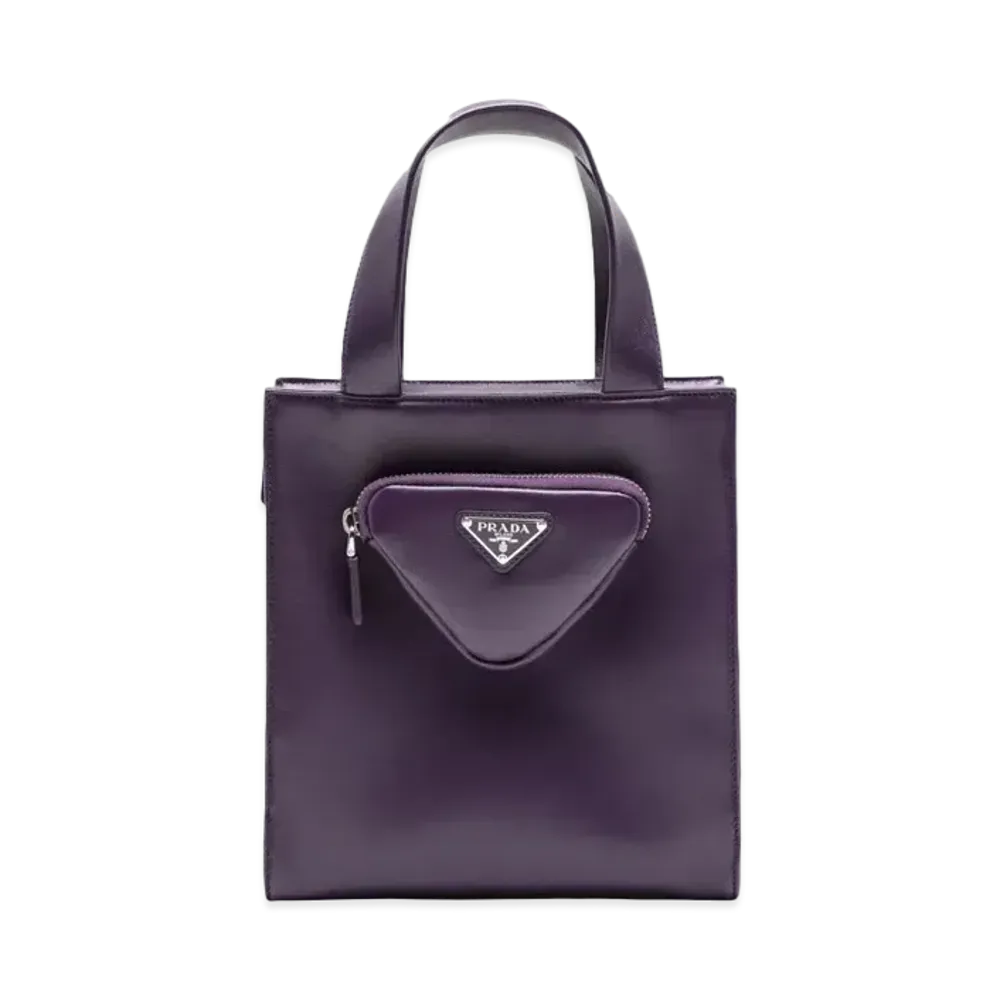 PRADA Nappa Leather Tote Bag "Violet"