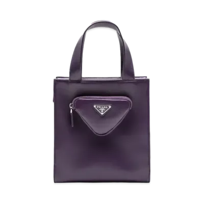 PRADA Nappa Leather Tote Bag "Violet"