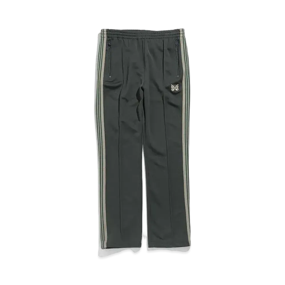 Needles NARROW TRACK PANT - POLY SMOOTH "Dark Green"