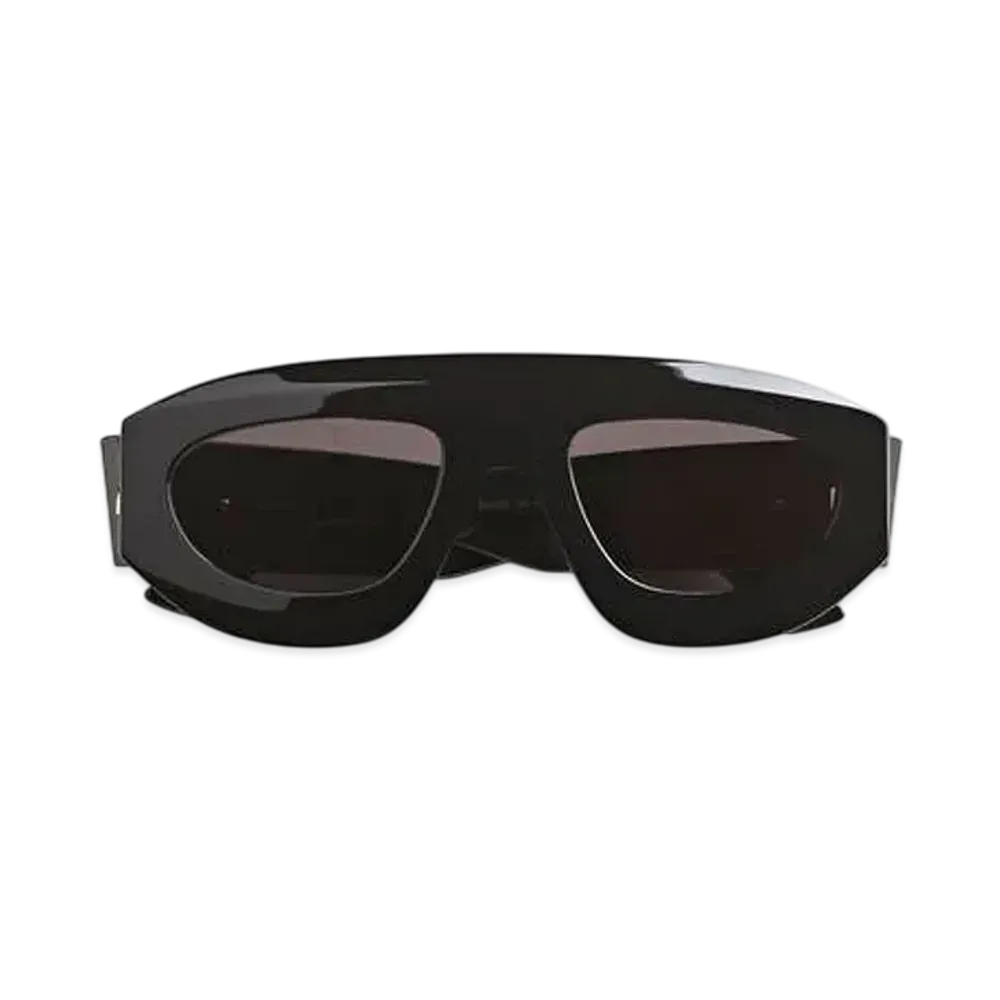 Bottega Veneta Ultrathin Shield Sunglasses "Black/Grey"