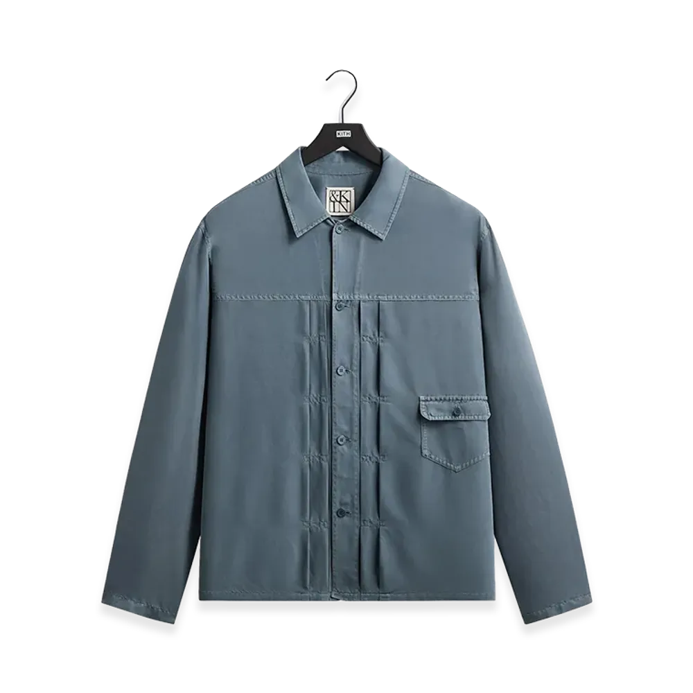 Kith &Kin Garment Dyed Silk Collared Yardley Shirt "Ovation"