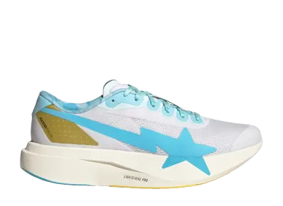 A BATHING APE × adidas Adizero Evo SL "Cloud White/Gold Metallic"