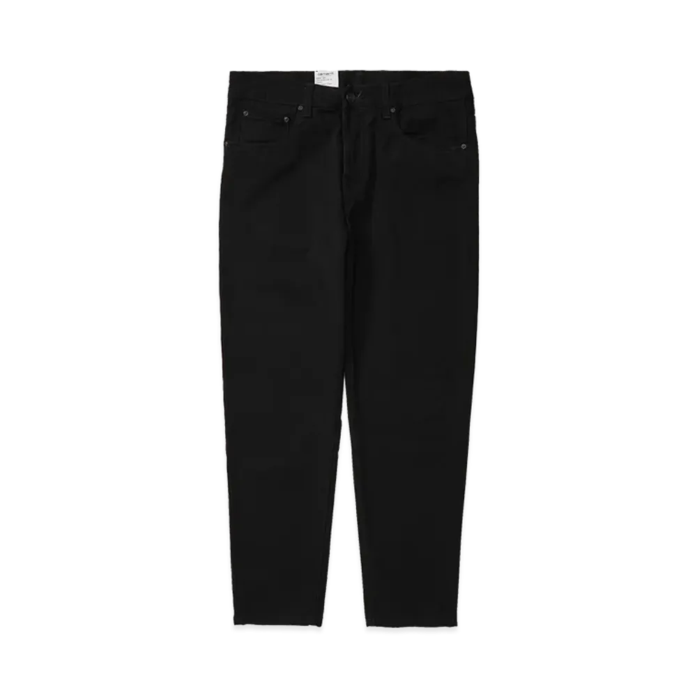 Carhartt WIP Newel Pant Relaxed Tapered Fit Denim "Black One Wash"