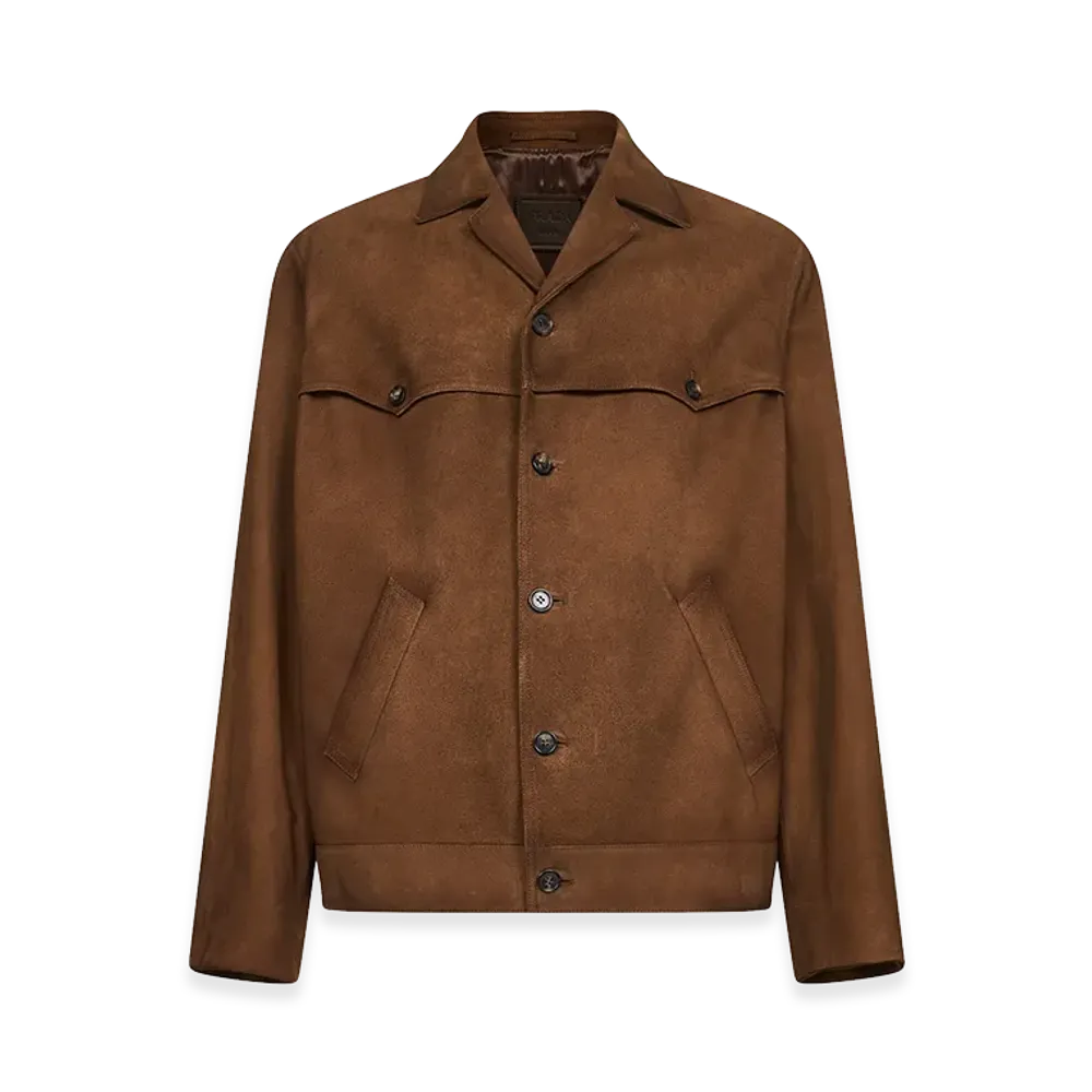 PRADA Suede Blouson "Brown"