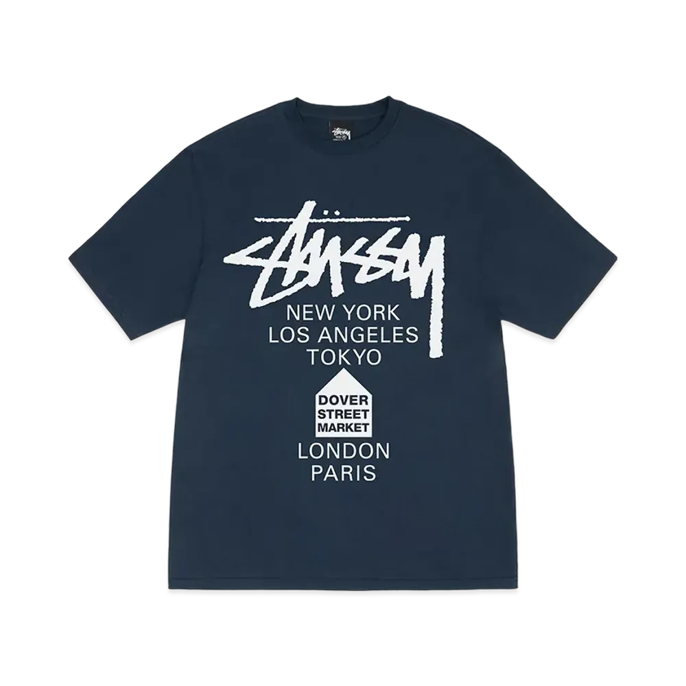 Stussy x DSM World Tour Pack Men's DSM World Tour T-Shirt "Navy"