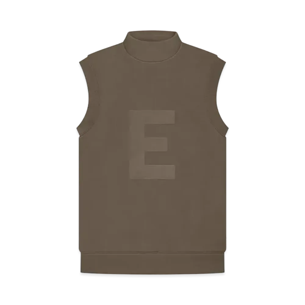 FEAR OF GOD ESSENTIALS Mockneck Vest "Wood"