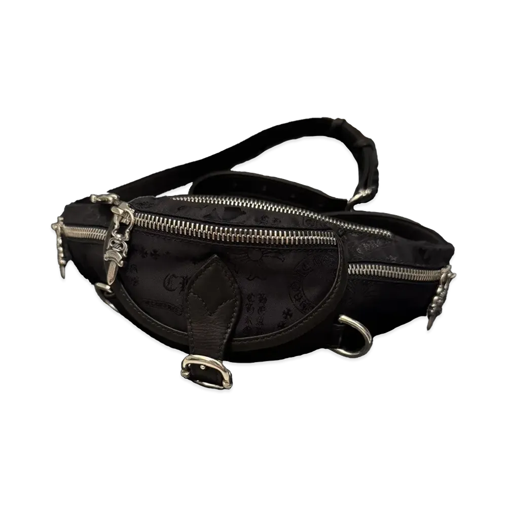 Chrome Hearts Multi Motif Stencil Nylon Snat Pack Mini "Black"