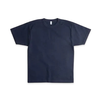 Los Angeles Apparel 8.5OZ Short Sleeve Binding Garment Dyed T-Shirt "Navy"