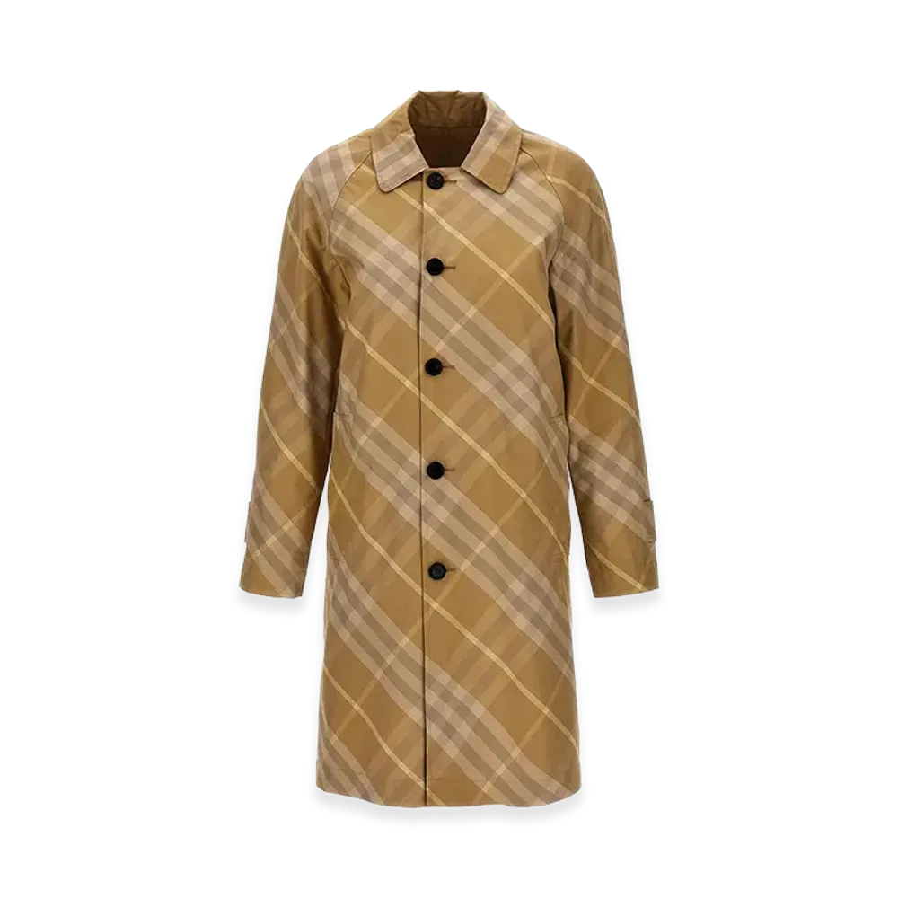 Burberry Women's Check Reversible Coat "Beige"