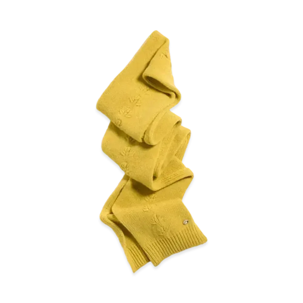 CHANEL Scarf Wool "Yellow"