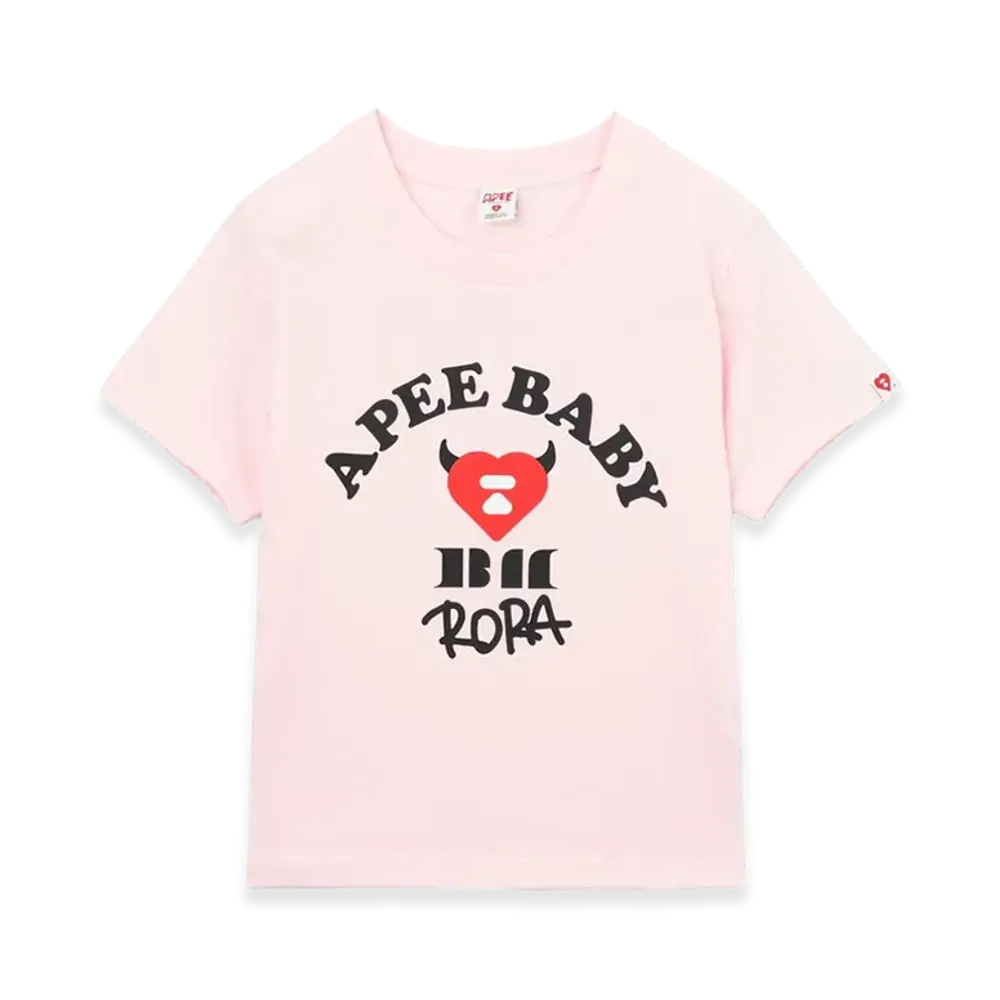 A BATHING APE x BABY MONSTER Women's APEE Baby Print Tee #2 "Pink"