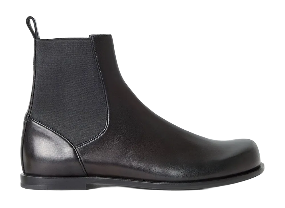 FENDI FF Squared Chelsea Boots in Nappa Leather "Black"