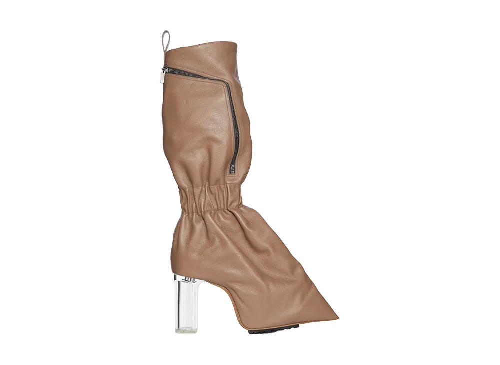 Rick Owens Women's SS26 Cargo Taquito Grainy Cow Leather "Dna/Clear"