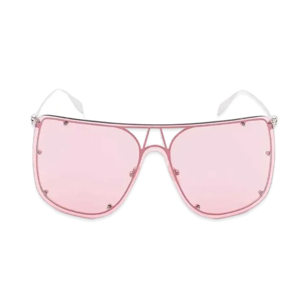 Alexander McQUEEN Skull Mask Sunglasses "Silver"