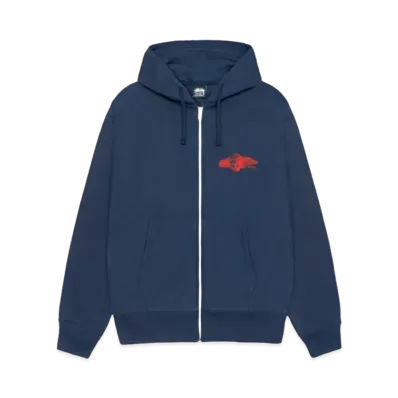 Stussy Hypnos Zip Hoodie "Navy"