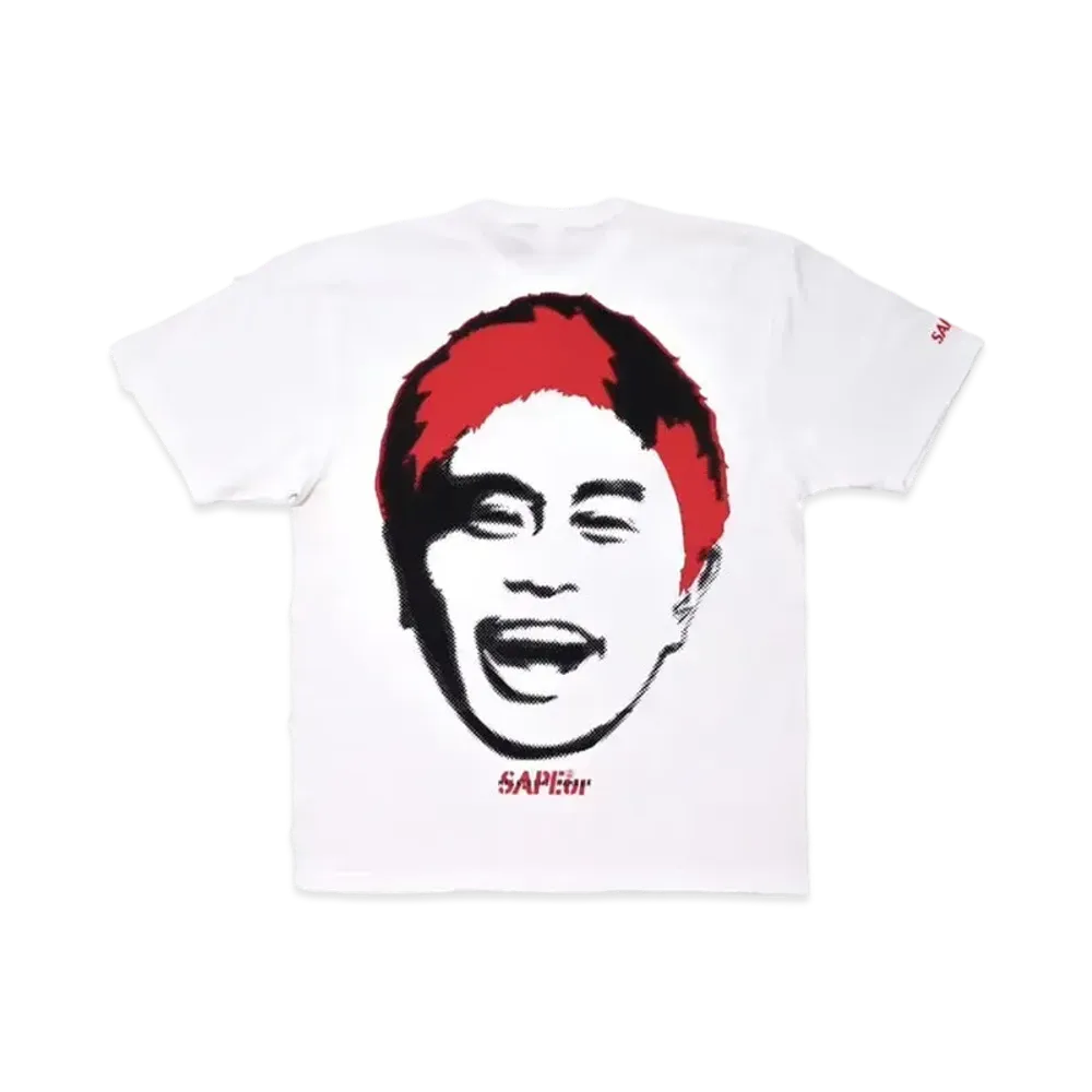 SAPEur x MASATOSHI HAMADA Stamp Logo S/S Tee "White/Red"