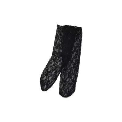 atmos pink Vivi Lace Socks "Black"