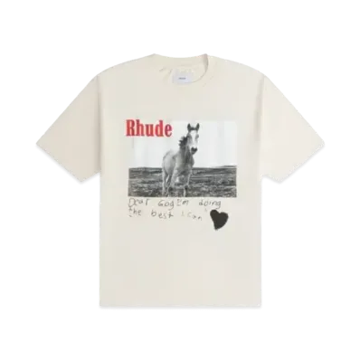 RHUDE Horse Tee "White"