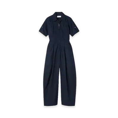Gap x Victoria Beckham Women's Loose Fit Utility Jumpsuit "New Classic Navy"