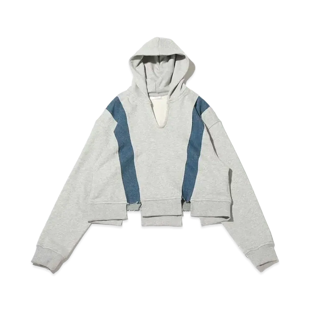 atmos pink Denim Docking Short Hoodie "Gray"